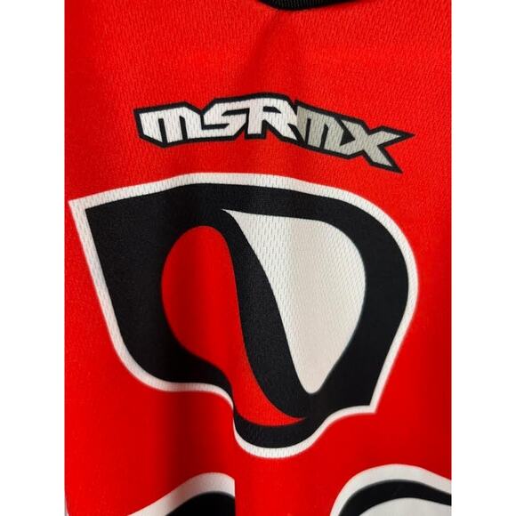 MSR MX Eclipse Racing Jersey SMALL Long Sleeve Pullover RED - Picture 3 of 8